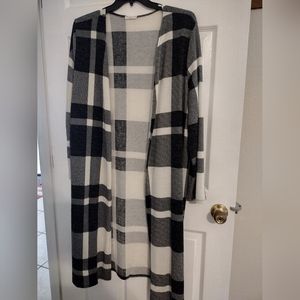 Plaid Cardigan